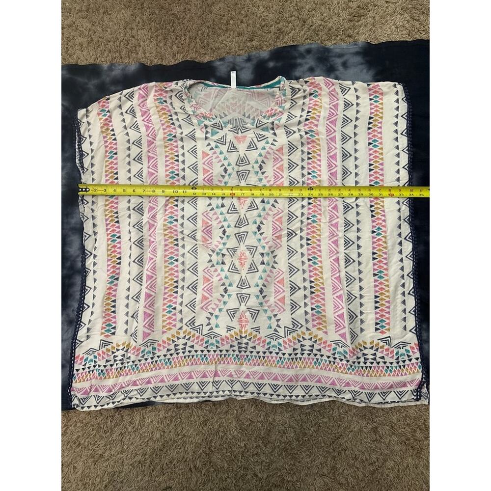 Xhilaration Geometric Pattern Poncho - Picture 7 of 7